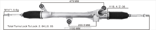 Ricambi Auto Roma | F80T2538 cremagliera servosterzo 53400-t7s-t01 53400-t7a-a03 HONDA