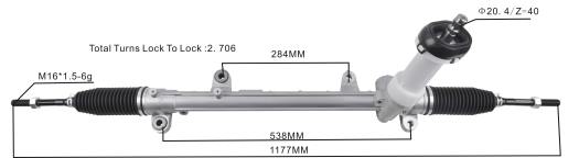 Ricambi Auto Online | F80T2752 cremagliera servosterzo 56500-d3100 56500-d7100 HYUNDAI/KIA