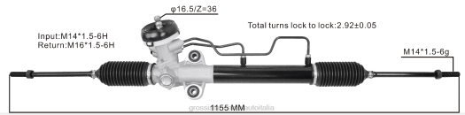 Ricambi Auto Roma | F80T2738 cremagliera servosterzo 57710-25010 57710-25000 57710-25510 HYUNDAI/KIA