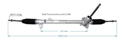 Ricambi Auto Online | F80T2632 cremagliera del servosterzo kb7w-32-110a MAZDA
