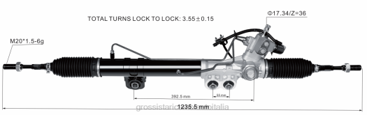 Ricambi Auto Milano | F80T2576 cremagliera servosterzo 49001-1lb3b 49001-1lb2a 49001-1lb2b 49001-1lb3a NISSAN