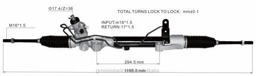 Ricambi Auto Palermo | F80T2577 cremagliera servosterzo 49001-3ka0a 49001-5aa0a NISSAN