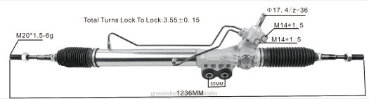 Ricambi Auto Smc | F80T2574 cremagliera del servosterzo 49001-5zp0a NISSAN