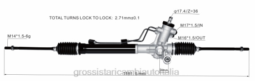 Ricambi Auto Online | F80T2492 cremagliera del servosterzo 44250-42032 TOYOTA