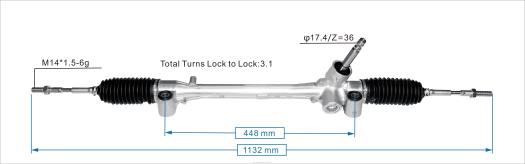 Ricambi Auto Palermo | F80T2507 cremagliera del servosterzo 45510-0d560 TOYOTA