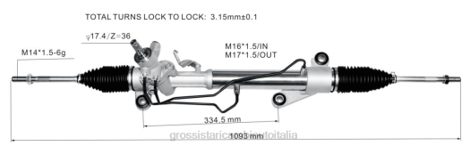 Ricambi Auto Torino | F80T2473 cremagliera del servosterzo 44200-13021 44250-02170 TOYOTA