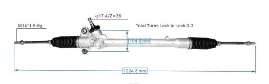 Ricambi Auto Vicino A Me | F80T2501 cremagliera servosterzo 45510-bz360 TOYOTA