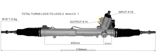 Ricambi Auto Roma | F80T2418 cremagliera servosterzo 8rd422065 8r1422065g 8rd422065a VOLKSWAGEN