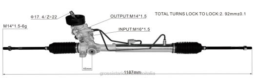 Ricambi Auto Torino | F80T2423 cremagliera servosterzo 6r1423055bx VOLKSWAGEN