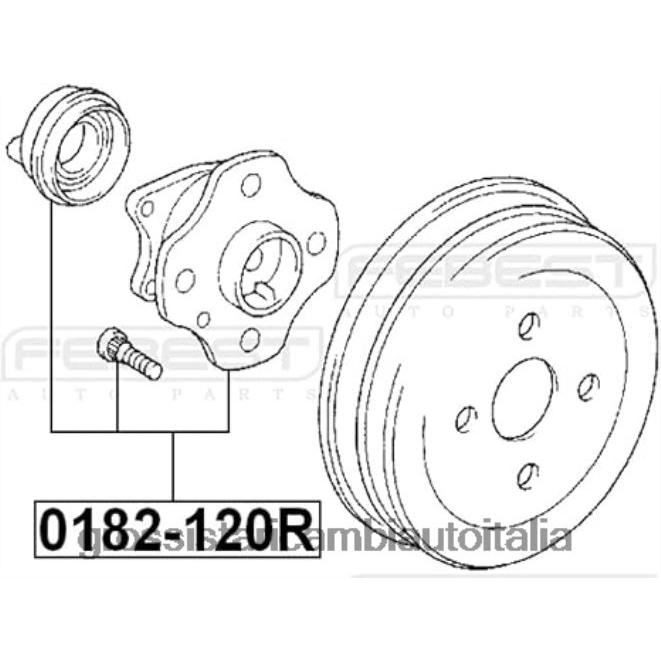 Ricambi Auto Roma 6466RH18 4245012051 - mozzo ruota
